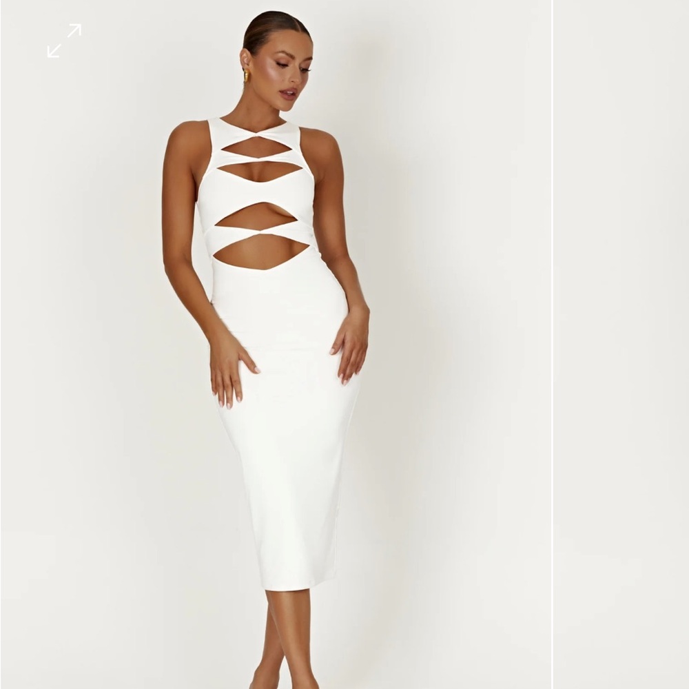 White Cutout Dress
